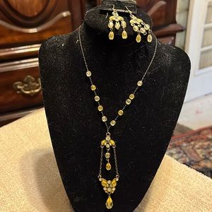 Necklace and earrings